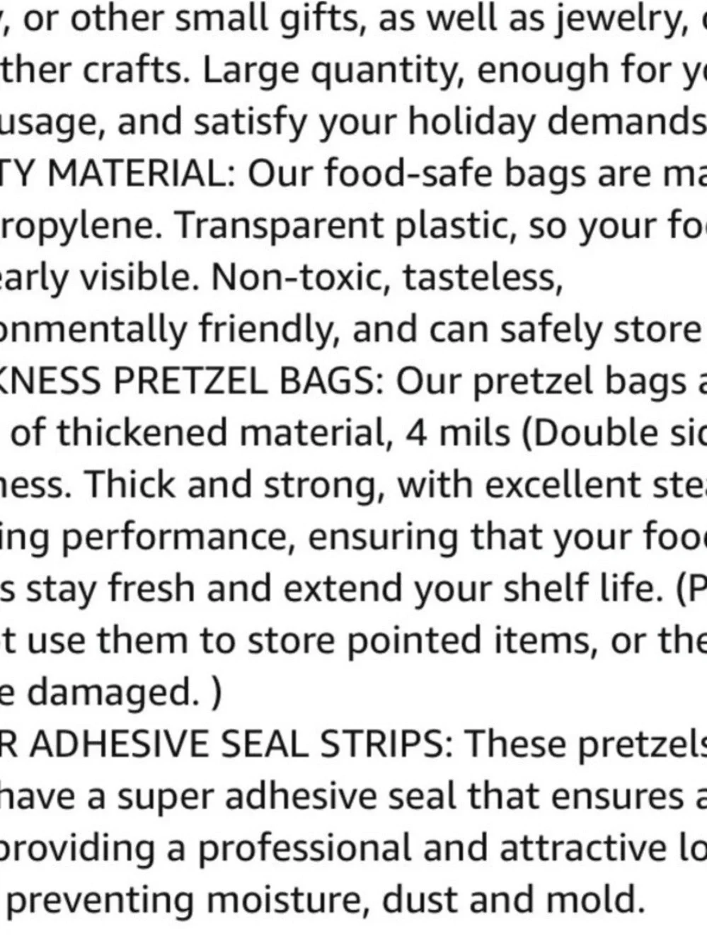 Clear Self-Sealing Resealable Cellophane Bags 4 x 6